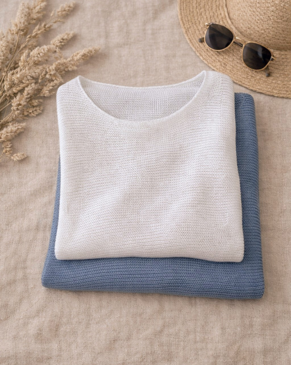 Camiseta de Punto Nerea  Blanco