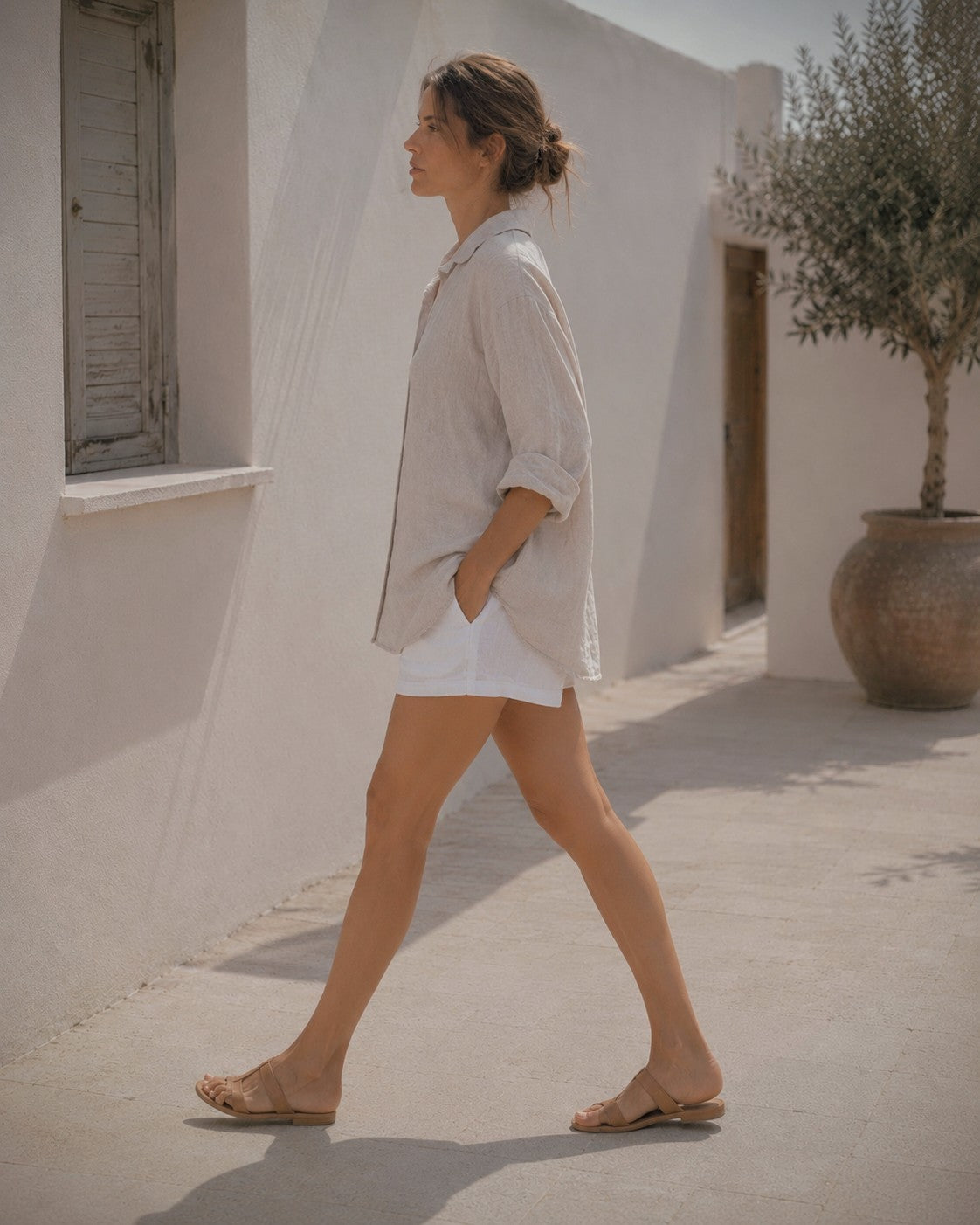 Camisa Elara Beige