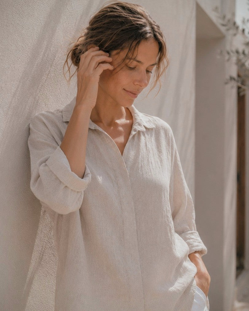 Camisa Elara Beige
