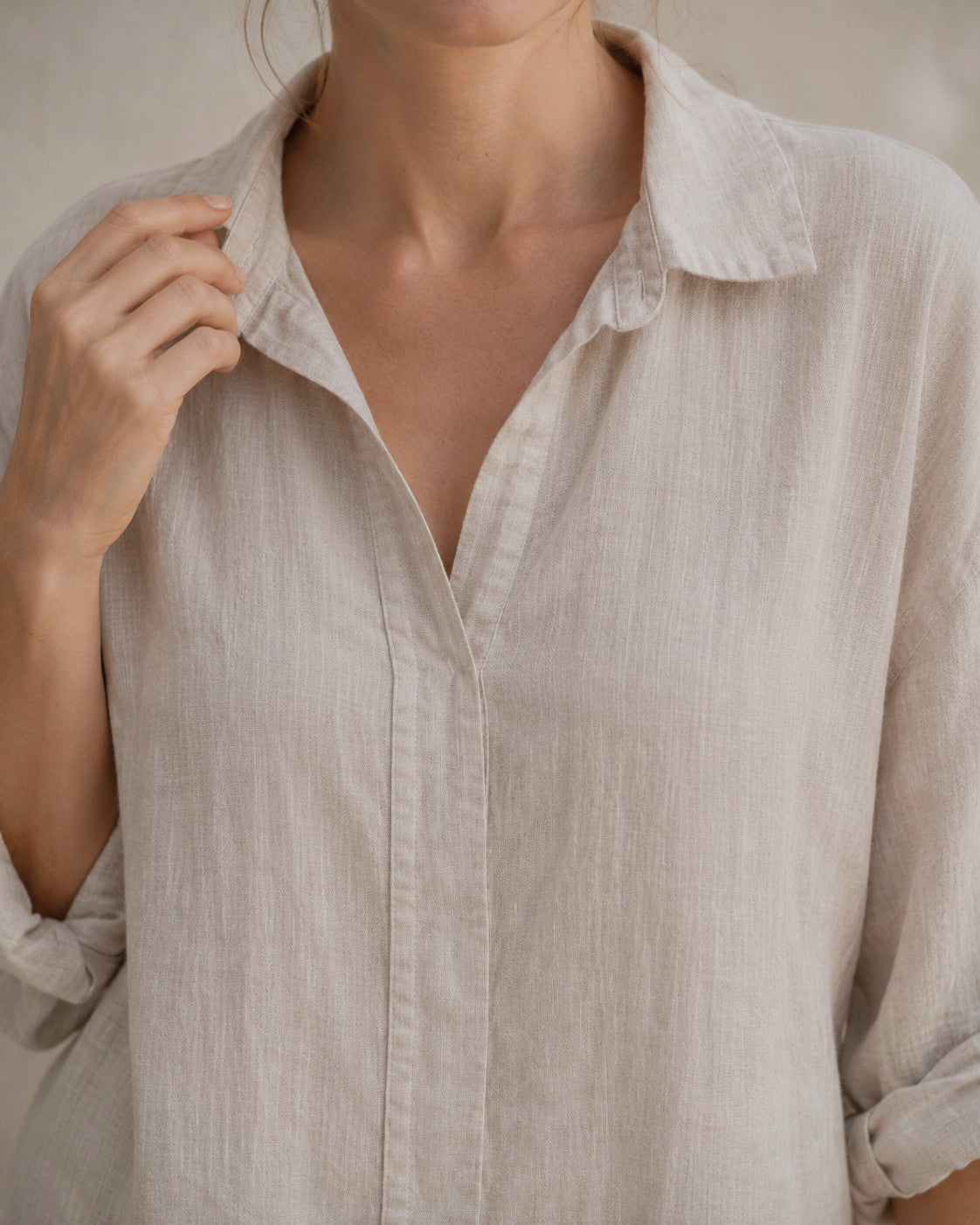 Camisa Elara Beige